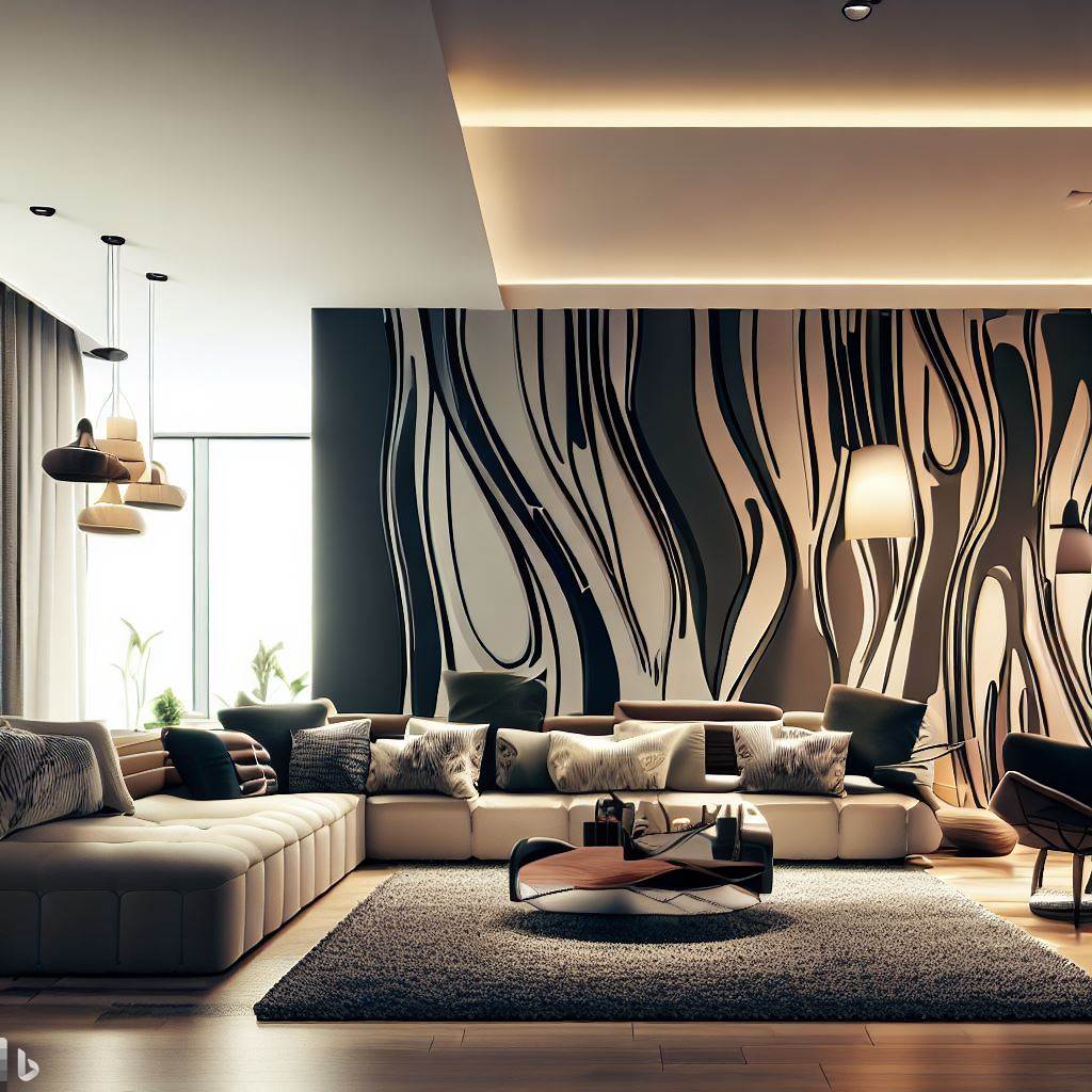 fototapeta w salonie